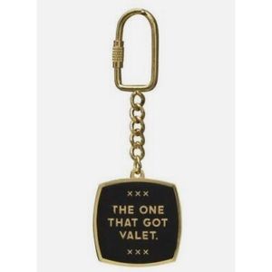 Easy, Tiger "The One That Got Valet” Screw Clasp Keychain